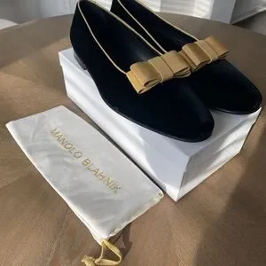 Manolo Blahnik | Shoes | Manolo Blahnik Mens Bow Velvet  display picture 1
